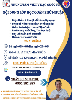 Khai Giảng Lớp Diện Chẩn – Chăm Sóc Sức Khỏe Chủ Động