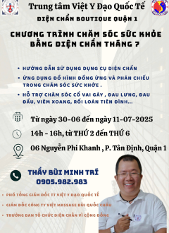 Chương trình chăm sóc sức khỏe Bằng Diện Chẩn Tháng 7