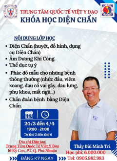 Khai giảng khoá Diện Chẩn 24/3 - buổi tối