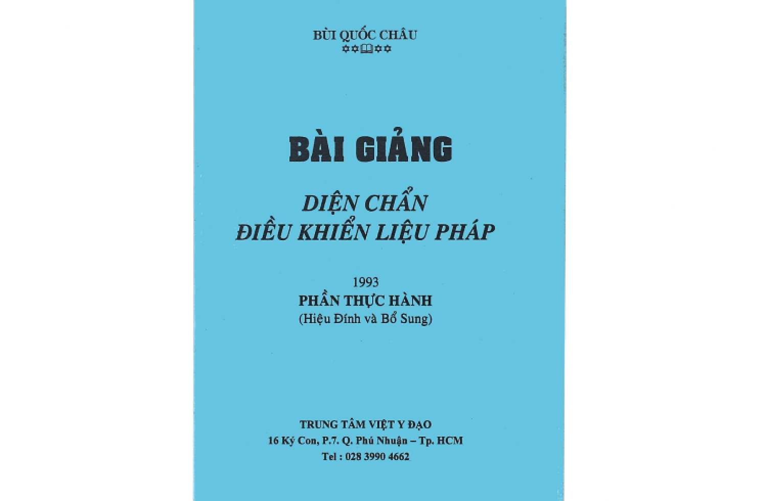 Bài giảng diện chẩn điều khiển liệu pháp 