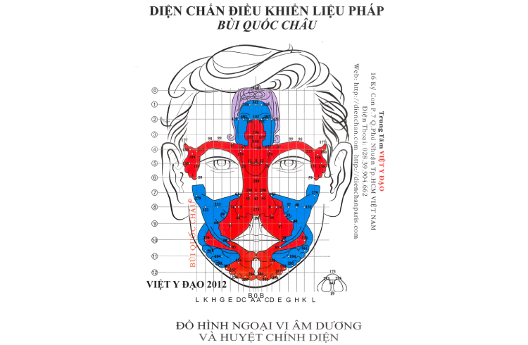 Đồ hình ngoại vi Âm Dương và Huyệt Chính Diện