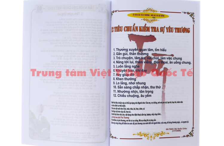 12 Tiêu chuẩn kiểm tra sự yêu thương